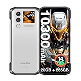 DOOGEE Blade 10 Max Outdoor Handy Ohne Vertrag Android 14,10300mAh, 20(8+12) GB+256GB/2TB TF Outdoor Smartphone,1.54' Heckdisplay 6.56” + 90Hz,50MP+8MP Baustellenhandy,Fingerabdruck/Face ID/NFC/OTG