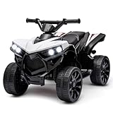 Elektrisches Quad Für Kinder, Quad Elektro 6v Kinderquad Elektroauto Für Kinder Mit LED Und Musik, 1,5 – 3 Km/h, Hupe, ATV Für Ab 3 Jahren