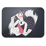 BLAK TEE Charm Fairy Mouse Pad 18 x 22 cm in 3 Colours Black
