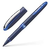 Schneider 78303 One Business Tintenroller (Dokumentenecht mit 0,6 mm Strichstärke und Ultra-Smooth-Spitze, Made in Germany) 1 Stück blau