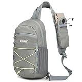 G4Free Leichte Schultertasche & Brusttasche Sportliche-Sling Bag Herren Damen für Reise Wandern Laufen Klettern