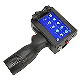 4,3 Zoll Tintenstrahldrucker mit Schwarzer, Schnell Trocknender HD Kartusche, 3 Einstellbaren Genauigkeiten, 18 Sprachen für Etiketten/Produktionsdaten/Barcodes/2D Codes(EU)