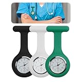 Krankenschwesteruhr, Krankenschwesteruhr, Brosche, Silikon-Krankenschwester-Taschenuhr mit Brosche, Infektionskontrolle, Taschenuhr mit Anstecknadel für Gesundheitswesen, Krankenschwestern, Industrie,