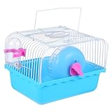 Warmhm Tragbarer Transparenter Hamsterkäfig mit Griff als Haustiernest für Hamster und Chinchillas Sorgt für und Sicht nach Außen