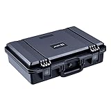 Lykus HC-4410 Wasserdicht Koffer mit anpassbar Rasterschaumstoff, Innengröße 44x29x12 cm, geeignet für Laptop, Filmequipment, Messgeräte, Camcorder, Actionkamera, Weebill S und andere