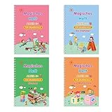 Schreibheft mit Rillen | Wiederverwendbares Buchstabenheft zum Zeichnen | praktisch zum Schreiben Magisch gerillt für | Lernen von Kindergarten