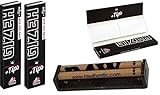 yaoviz® Set 3tlg.: RAW konische Drehmaschine 110mm Jointroller - 2x GIZEH Black KS Slim Papers inkl. Tips