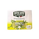 Maître Savon de Marseille - Provence-Seife Verveine-Zitrone – Extra Mild – 2x100g – 99% Natürliche Inhaltsstoffe – Hände & Körper