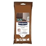 STARWAX - Pflegetücher Leder - Reinigt sanft und frischt auf - Mit Lanolin - Schutz vor Austrocknen - Ohne Lösemittel - - 18 Tücher