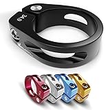 IMPALAPRO Fahrrad Sattelklemme - Sattelklemme 34,9/31.8 - Aluminium Legierung Sattelkloben - Fahrradsattel Halterung - Fahrradsattel Befestigung - Saddle clamp (Schwarz, 31,8mm)