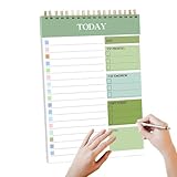 Kalender-Notizbuch, Tagesplaner-Notizbuch – Tagesplaner-Notizblock – Planer-Organizer, Arbeitsbuch, multifunktionales Tages-/Wochenplaner-Buch für Schule und Zuhause