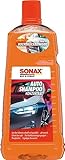 SONAX AutoShampoo Konzentrat (2 Liter) durchdringt und löst Schmutz gründlich, ohne Angreifen der Wachs-Schutzschicht | Art-Nr. 03145410, Orange