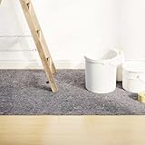 AJJHUUKI Haushaltsbedarf Bodenschutzfolien & Läufer-Antirutsch Malervlies 2 Stück 515cm 180g/m Grau