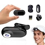 Xilecam Mini Action Cam1080P und 32 GB Speicherkarte Helmkamera Motorrad Bodycam Mini Kamera Multifunctional Accessories Body Cam（Mattschwarz）