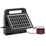 Wiesenfield Solar-Weidezaungerät 0,6 J bei 10 km Zaunlänge 6-V-Akku mit Masse- und Anschlusskabel Elektrozaungerät