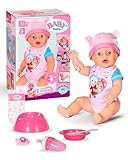 BABY born Emma, Babypuppe mit 10 Funktionen und Accessoires, für Kinder ab 3 Jahren, funktioniert ohne Batterie, 43cm große Puppe, 836392 Zapf Creation