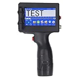 Zunate Handheld Tintenstrahldrucker, Schnell Trocknende Inkjet Kodierung mit 4,3 Zoll Touchscreen, Tragbarer Handheld Drucker für Barcode, Chargennummer, Code, Datumsetikett, QR Code