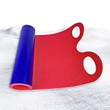Huxibai Strandrodel - Schneeteppich Schlitten - Weiche Dicke Aufrollbare Gleitmatte Für Outdoor Aktivitäten Auf Grasstrand Im Garten Für Schule Und Wintersport