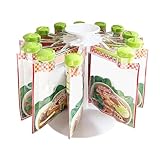 Gewürztaschen-Organizer, Küchenregal mit Clips, um 360 Grad drehbar, Gewürz-Organisation für Küche, Arbeitsplatte, Schreibtisch, Tisch, Theken, Regale, Schreibtisch