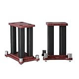 Ein Paar Universal-Lautsprecherständer, robuste Lautsprecherständer für Bücherregal-Lautsprecher, Satelliten-Lautsprecher, große Lautsprecher, vibrationsabsorbierendes MDF-Design, hält 40 kg