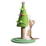 Katze Kratzer Weihnachtsbaum, Katzen Weihnachtsbaum für Katzen - Cartoon -Pfosten für Innenkatzen - Katzenentspannungsinstrument, ästhetische Baumschmuck,