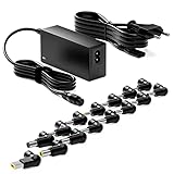 Zolt 65W Universal Laptop Ladegerät Netzteil 15V 16V 18.5V 19V 19.5V 20V AC DC Netzteilkabel für HP Dell Acer Asus Lenovo Toshiba Samsung Sony, 15 DC Steckern (M3)