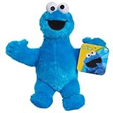 Just Play Sesamstraßen-Freunde, 20,3 cm großes Krümelmonster, Kuscheltier mit recycelter Füllung, Kinderspielzeug ab 2 Monaten