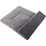 PET SPPTIES Hundebett Weiches und Warmes Matten Katzenkissen Maschinenwaschbar Doppelzweck Haustier Sofakissen PS085 (75X50 cm, Grau)
