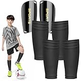 Schienbeinschoner Kinder Fussball Klein Schienbeinschoner Fußball Herren Damen Schienbeinschoner Socken mit Optimierter Einstecktasche Dünne Schienbeinschonerhalter Shin Pads Schienbeinschützer