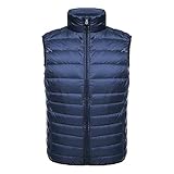Generisch Daunenweste Herren Leicht,Steppweste Herren Warm Weste Wasserdicht Outdoorjacke Elegant Übergangswesten Winter Pufferweste Einfarbig Freizeitweste Locker Arbeitsweste Klassische Thermoweste