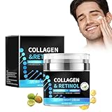 Gesichtscreme für Herren mit Hyaluronsäure, Anti-Aging Feuchtigkeitscreme für müde und matte Haut, Retinol Feuchtigkeitspflege für Gesicht, Gesichtspflege gegen Falten für Männer cream men