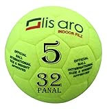 Lisaro Indoor Filz Hallenfußball | Hallenball | Indoorfußball | Spielball der Extraklasse | Filz 1,8 Hallenball/Hallenfußball/Indoorfußball in Gr. 4 oder 5 (Gr. 4)