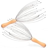 Dorglix 2 Stück Kopfmassagegerät mit 24 Fingern, Kopf Massage, Kopfhaut Massagegerät mit Ergonomischen Griff, Kopfkratzer, Kopfhautmassage, Kopfhautmassagegerät für tiefe Entspannung von Kopf