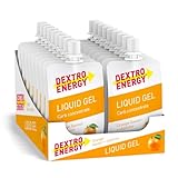 DEXTRO ENERGY LIQUID GEL ORANGE + VITAMINS - 18x60ml (18er Pack) - Traubenzucker Konzentrat aus schnell verfügbaren Kohlenhydraten, Energy Gel, Vitamin B6, Energy Riegel Alternative