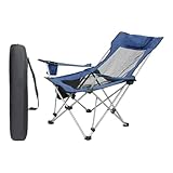 KESOTO Faltstuhl für Camping, mit Aufbewahrungstasche, Geeignet für Reisen Und Outdoor Aktivitäten, Blau