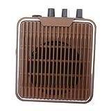 Oshhni Mini-Gitarrenverstärker, Zubehör für Gitarrenverstärker, Kleiner wiederaufladbarer 5-Watt-Verstärker für Bühnenauftritte, Übungskonzerte, Braun