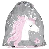 PASO Kinder Turnbeutel Sportbeutel 36x32 cm - Einhorn