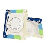 Tablet-Schutzhülle Kids Case For iPad Air 11inch (M3 2025 7th/Air 11inch M2 2024 6th) Tablet Cover,Heavy Duty Shockproof TPU Cases Kickstand Rugged Protective Shell with Shoulder Strap(Blue)