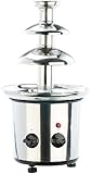 Rosenstein & Söhne Schokobrunnen: Schokoladen-Brunnen aus rostfreiem Edelstahl, 250 Watt (Schokoladebrunnen, Schokobrunnen Schokolade, Zimmerbrunnen)