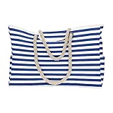 Strandtaschen für Damen, extra groß, Strandtasche, sanddichte Tasche, Strandtasche für Fitnessstudio, Lebensmittel, Reisegepäck, Glitzer (Blau, B)