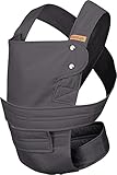 marsupi Babytrage und Neugeborenen-Trage, Classic (aus reiner Bio-Baumwolle), Version 2.0 (grey/ grau, S/M)
