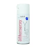 LogiLink RP0015 Silikonspray (400 ml) zur Verhinderung geräuscherzeugenden Reibens farblos
