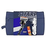 Gillette ProGlide Geschenkset mit Nassrasierer Herren + 2 Rasierklingen + Fusion 5 Rasiergel (200 ml) + Reiseabdeckung + Kulturbeutel, Geschenk Männer