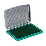 Imprint Handstempelkissen 9071M für den täglichen Bedarf zu Hause und im Büro – 1 Stempelkissen grün, robuster Metalldeckel, wasserbasierte Tinte, Größe 9 x 5 cm, optimal für Handstempel geeignet