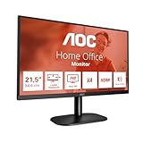 AOC 22B2H - 22 Zoll FHD Monitor (1920x1080, 60 Hz, VGA, HDMI) schwarz
