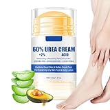 Urea 60% Fußcreme Stick - 40g Hornhautentferner Creme Fußpflegecreme - Handcreme, Bodylotion mit Säure, Aloe Vera - Creme für rissige Fersen und trockene Haut, tiefe Feuchtigkeit (1)