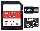 BigBuild Technology 64GB U3 Micro SDXC-Speicherkarte für Ulefone Armor 28 Pro/28 Ultra, 30/30 Pro, 34 Pro, Mini 20 Smartphone