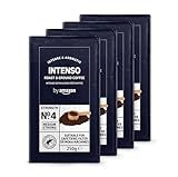by Amazon Intenso Gemahlener Röstkaffee, 1kg (4 Packs of 250g), Rainforest Alliance-Zertifizierung