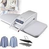CHANGLKJ Dampfbügelpresse, Große Dampfbügelpresse Mit 300-ml-Wassertank, Bügelfläche 800 X 310 Mm, 4-lagiger Tiefenpflege, Verschiedenen Stoffeinstellungen Und Präziser Temperatureinstellung
