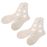 Gatuida 4 Stück Holz Strickset Sockenblocker mit Dehnbarem Design Stabile Sockenform für Gehäkelte Handgestrickte Weihnachtssocken Selbstgemacht Bastelwerkzeug